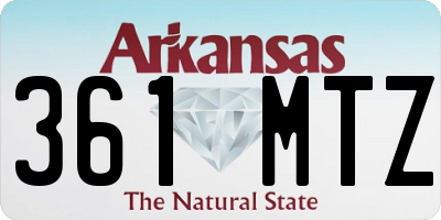 AR license plate 361MTZ