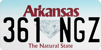 AR license plate 361NGZ