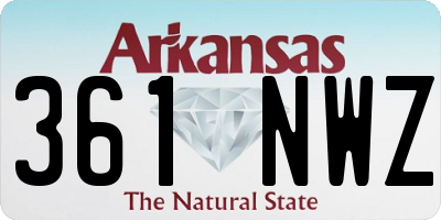AR license plate 361NWZ