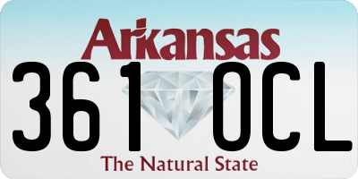 AR license plate 361OCL