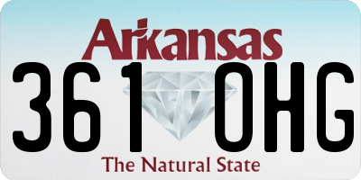 AR license plate 361OHG