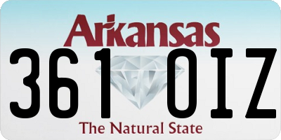 AR license plate 361OIZ