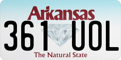 AR license plate 361UOL