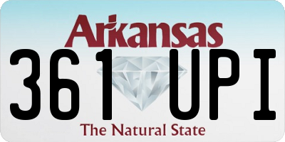 AR license plate 361UPI