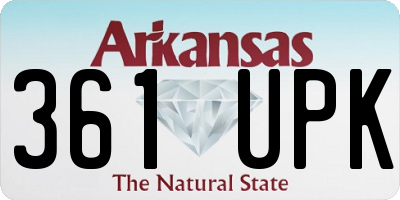 AR license plate 361UPK