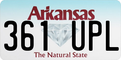 AR license plate 361UPL