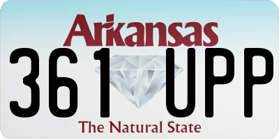 AR license plate 361UPP