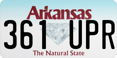 AR license plate 361UPR