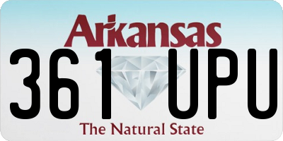 AR license plate 361UPU