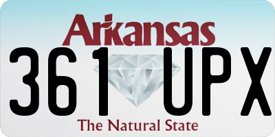 AR license plate 361UPX