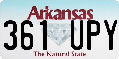 AR license plate 361UPY