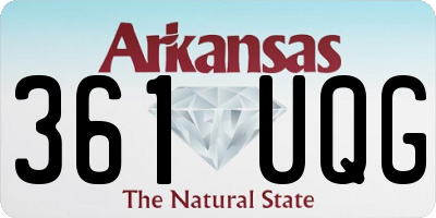 AR license plate 361UQG