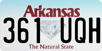 AR license plate 361UQH