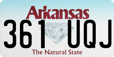 AR license plate 361UQJ