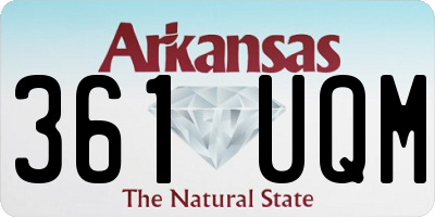 AR license plate 361UQM