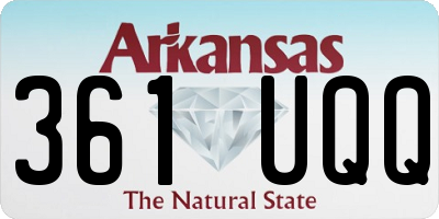 AR license plate 361UQQ