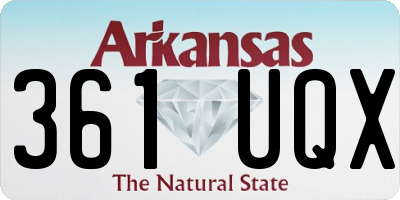 AR license plate 361UQX