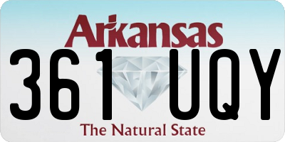AR license plate 361UQY