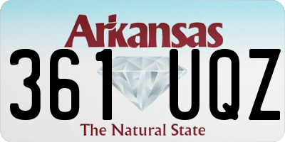 AR license plate 361UQZ
