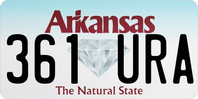 AR license plate 361URA
