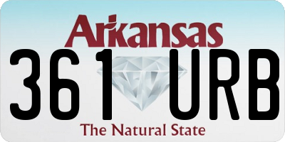 AR license plate 361URB
