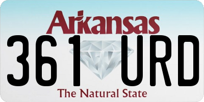 AR license plate 361URD