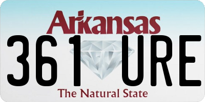 AR license plate 361URE