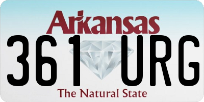 AR license plate 361URG