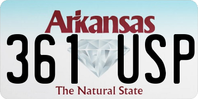 AR license plate 361USP
