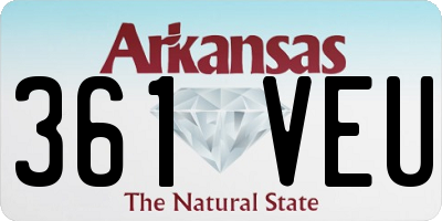 AR license plate 361VEU
