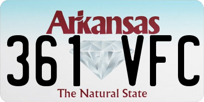 AR license plate 361VFC