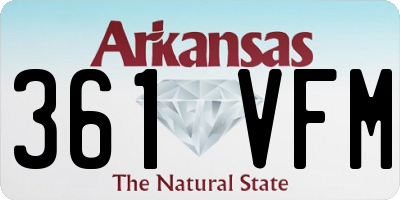 AR license plate 361VFM