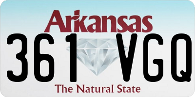 AR license plate 361VGQ