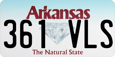 AR license plate 361VLS