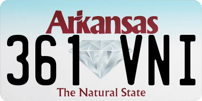 AR license plate 361VNI