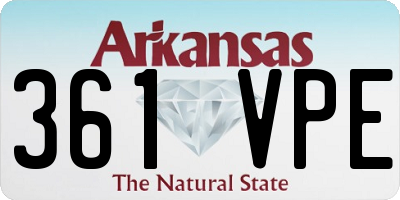 AR license plate 361VPE