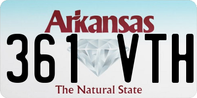 AR license plate 361VTH
