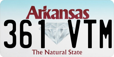 AR license plate 361VTM