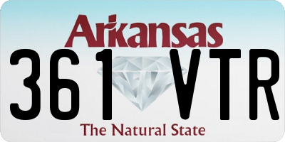 AR license plate 361VTR