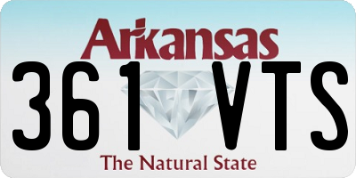 AR license plate 361VTS