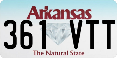 AR license plate 361VTT