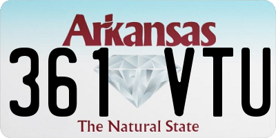 AR license plate 361VTU