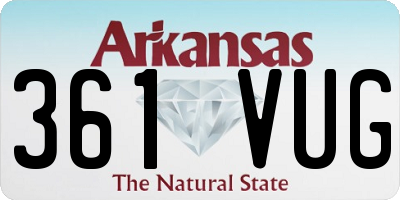 AR license plate 361VUG