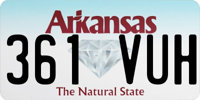 AR license plate 361VUH