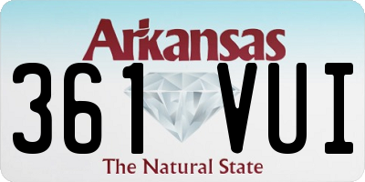 AR license plate 361VUI