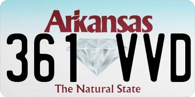 AR license plate 361VVD