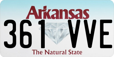 AR license plate 361VVE