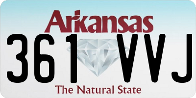 AR license plate 361VVJ