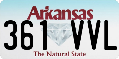 AR license plate 361VVL