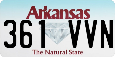 AR license plate 361VVN